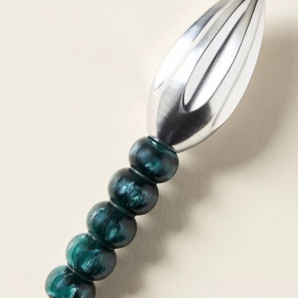 ❤️ ANTHROPOLOGIE NWT Silver and Green Citrus Reamer - Picture 3 of 3